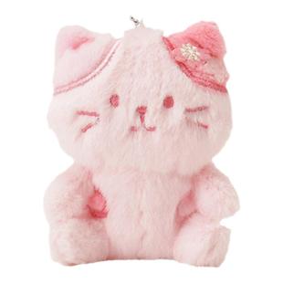 HAPiNS三花猫春日樱花包包书包挂情侣粉色猫咪挂件钥匙扣礼物