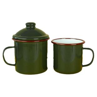 飞凡加厚军绿搪瓷杯子送退役战友怀旧搪瓷水杯怀旧老干部用茶缸子