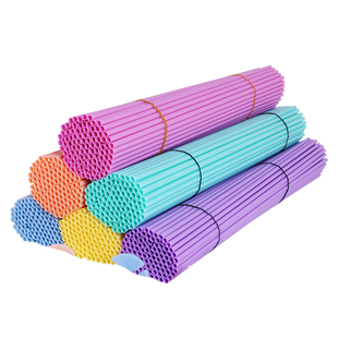 马卡龙加硬气球拖杆塑料管拖头花店装饰手持拿儿童汽球棍子棒子杆