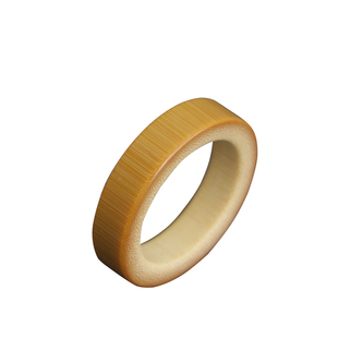 精品纯手工精磨天然老玉竹指环文玩把件竹圈鸟笼绣眼吊环竹环配饰