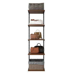 铂耐实木钢架结构衣柜开放式定制日式衣帽间置物架柜子组合0.5米