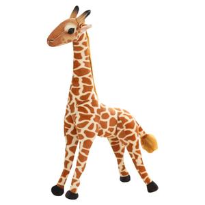 仿真长颈鹿公仔动物毛绒玩具梅花鹿玩偶小鹿摆件摄影道具儿童礼物