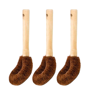 天然椰棕锅刷子长柄洗锅刷不沾油洗碗刷家用厨房刷不伤锅除油神器