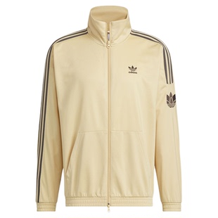 阿迪达斯三叶草男女立领针织夹克刺绣logo时尚复古运动外套8399