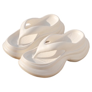 8cm厚底增高拖鞋女款2025新款夏季外穿时尚高跟绝美沙滩女士凉拖