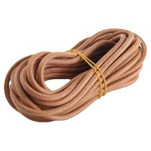 本色皮绳原色圆牛皮绳 手工DIY皮革头层牛皮皮绳皮条 直径1~5mm