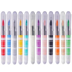 白雪POMAC巨能画直液式软头丙烯马克笔涂鸦笔小学生专用不透色可叠色儿童美术水彩笔拍立得彩色涂鸦笔颜料笔