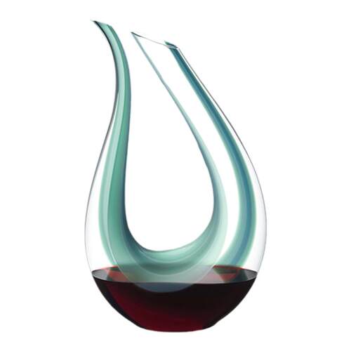 奥地利进口RIEDEL Amadeo竖琴醒酒器 +两支绿领结红酒杯套装