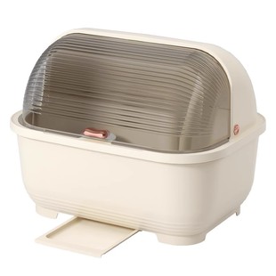 碗筷收纳盒带盖沥水碗柜家用厨房出租房用放餐具装碗碟盘置物架箱