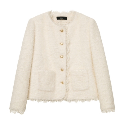 大码女装蓝语气质显瘦羽绒服