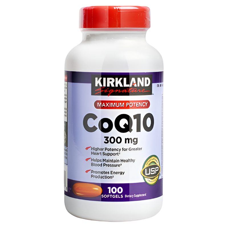 美国Kirkland柯克兰辅酶Q10软胶囊心脏保健品呵护心肌心脑 100粒