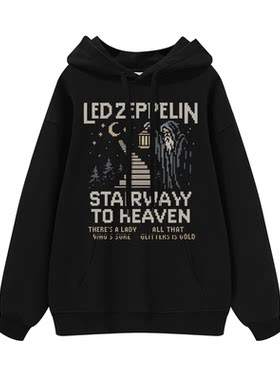 LEDZEPPELIN像素连帽卫衣