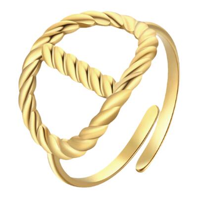 字母戒指女小众设计开口指环