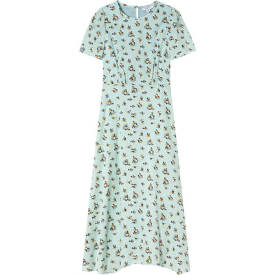 LKBENNETT桑蚕丝混纺印花连衣裙