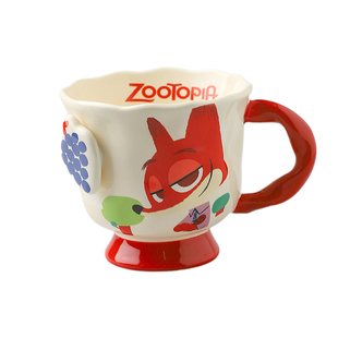 舍里疯狂动物城陶瓷马克杯拿铁杯家用水杯花茶杯牛奶咖啡杯伴手礼