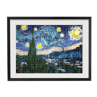 拼图裱框1000片相框75*50拼图框×70带卡纸500块装裱画框框架挂墙