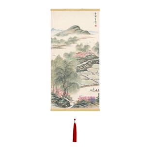 事事如意福寿康宁齐白石花鸟字画新中式茶楼挂画卷轴字画丝绸壁画