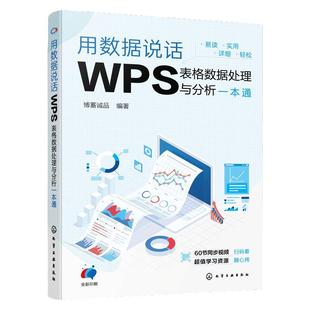 赠视频 用数据说话 WPS表格数据处理与分析一本通 WPS表格数据处理分析 可视化图表 WPS表格公式函数使用方法教程 办公软件教程