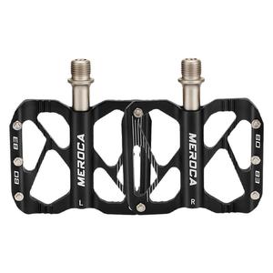 MEROCA自行车脚踏3培林CNC铝合金脚蹬轻量山地公路车防滑抓脚平踏