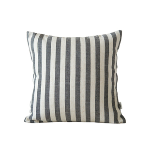 栗笙中古诧寂条纹棉麻抱枕套客厅沙发靠枕原木风民宿高级感靠垫