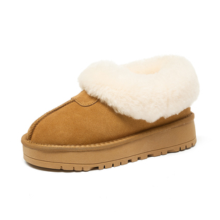 新款2024皮毛一体防滑塔茨特厚底时尚雪地靴女款冬季毛毛羊毛棉鞋