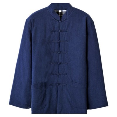 棉服加厚外套祥瑞唐纯棉老粗布
