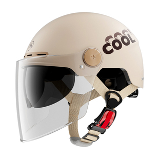 爱玛3c认证电动车头盔女士夏季防晒紫外线复古四季通用男士安全帽