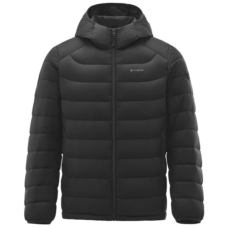 坦博尔轻薄羽绒服男款秋冬季2025新款短款休闲时尚运动保暖外套