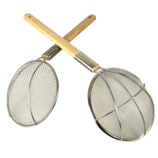 大漏勺过滤网大号不锈钢笊篱超细漏网厨房商用捞面勺捞勺细网家用