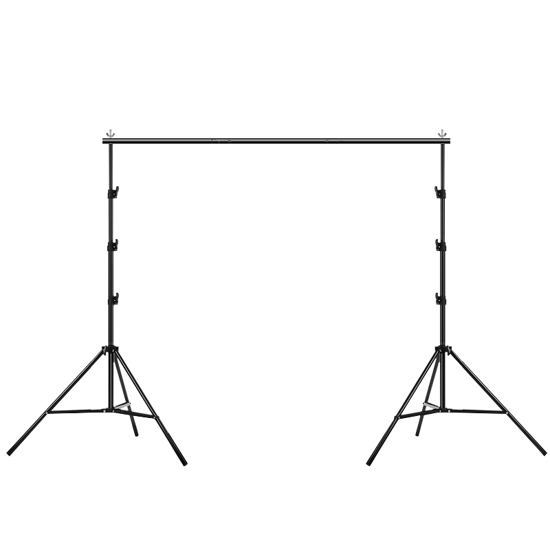 2*3米背景架拍照摄影用背景布黑色吸光影棚道具拍摄支架白布照相架子白色摄影棚支撑架背景纸幕布背景板