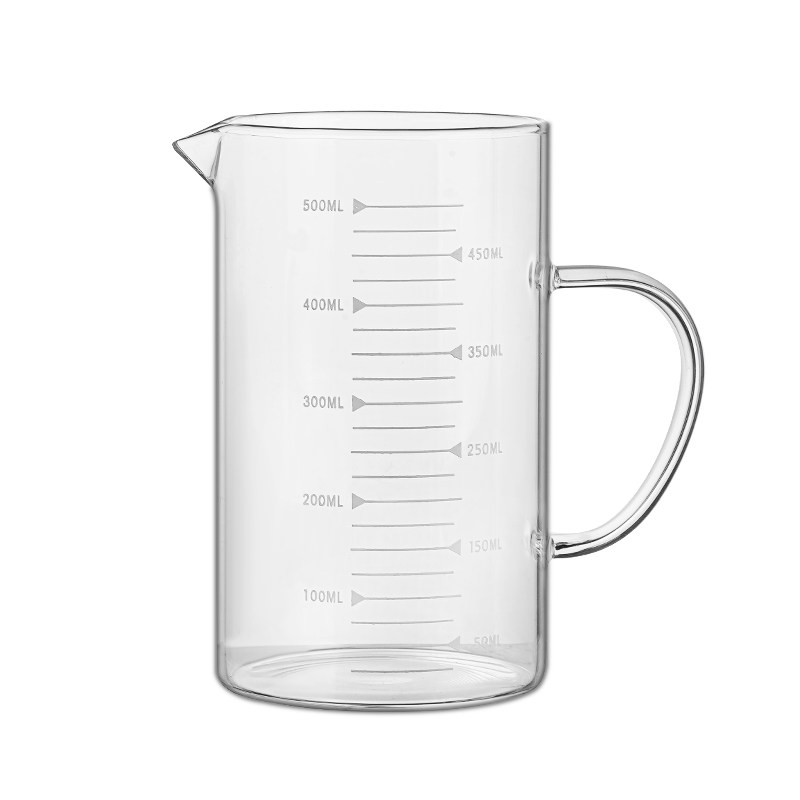 高硼硅玻璃量杯儿童刻度牛奶杯微波炉可加热杯子早餐杯燕麦杯水杯