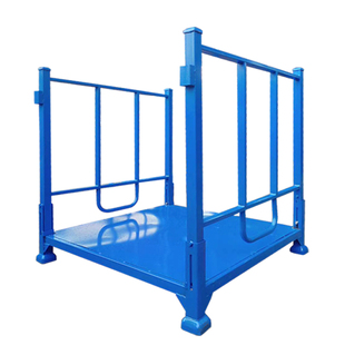 钢制折叠式堆垛架可堆叠仓储冷库专用货架重型金属架子布料巧固架