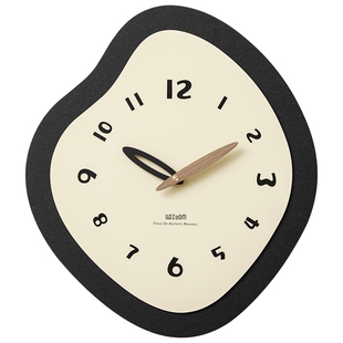 Mandelda免打孔现代简约挂钟客厅艺术钟表大气餐厅创意时钟挂墙