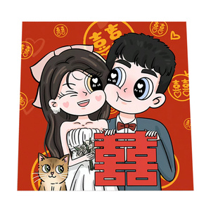 定制结婚礼物送新人闺蜜新娘新婚订婚手工diy高档实用手绘油画