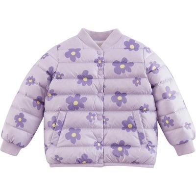 男女童棒球领超轻保暖羽绒服外套