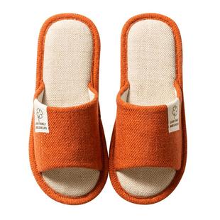 亚麻拖鞋家居防滑静音四季通用情侣款男女2025新款高级感软底春秋