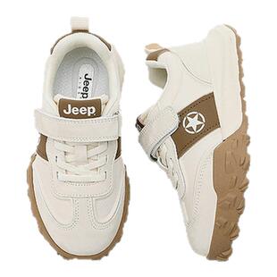 jeep运动鞋儿童低帮男童板鞋2025新款秋季软底防滑跑步鞋女童鞋子