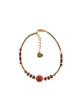 新中式本命年红色串珠手链