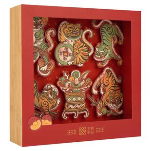 王的手创 五福临门春节diy手工礼物花灯节庆伴手礼印章企业定制