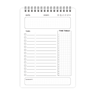 开学每日计划表周计划本时间管理效率手册考研学习日程日历记事本自律打卡神器备忘录学生记录规划台历提示板