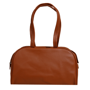 【EZRO】一作 里外全皮头层柔软真皮实用主义保龄球波士顿单肩包