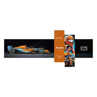 法拉利跑车客厅装饰画电子屏钟表沙发背景墙挂画汽车创意时钟壁灯