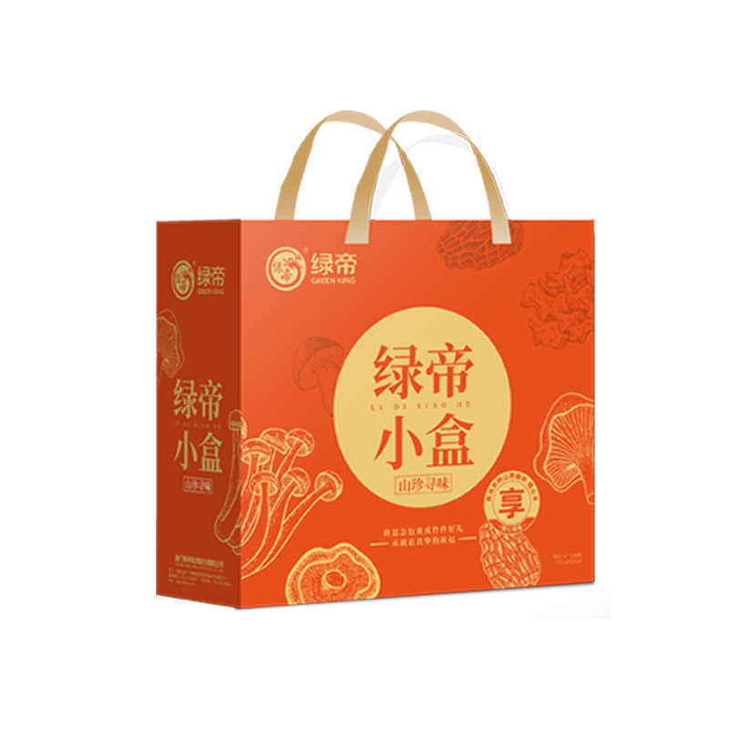 绿帝山珍寻味礼盒205g羊肚菌茶树菇鹿茸菇云南特产菌菇类煲汤炖汤