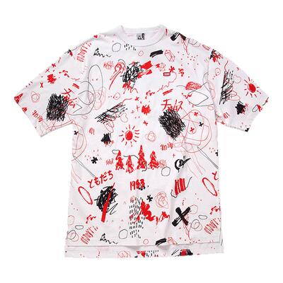 chums/洽洽鸟日系t恤男女款涂鸦