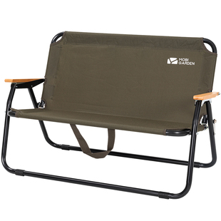 牧高笛双人椅户外折叠椅铝合金露营椅子便携式休闲单人靠背懒人椅