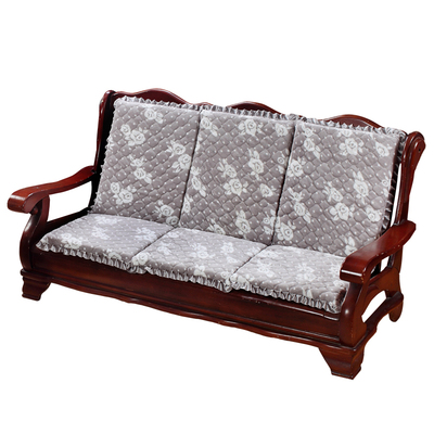 可拆洗单人座防滑红木加厚海绵