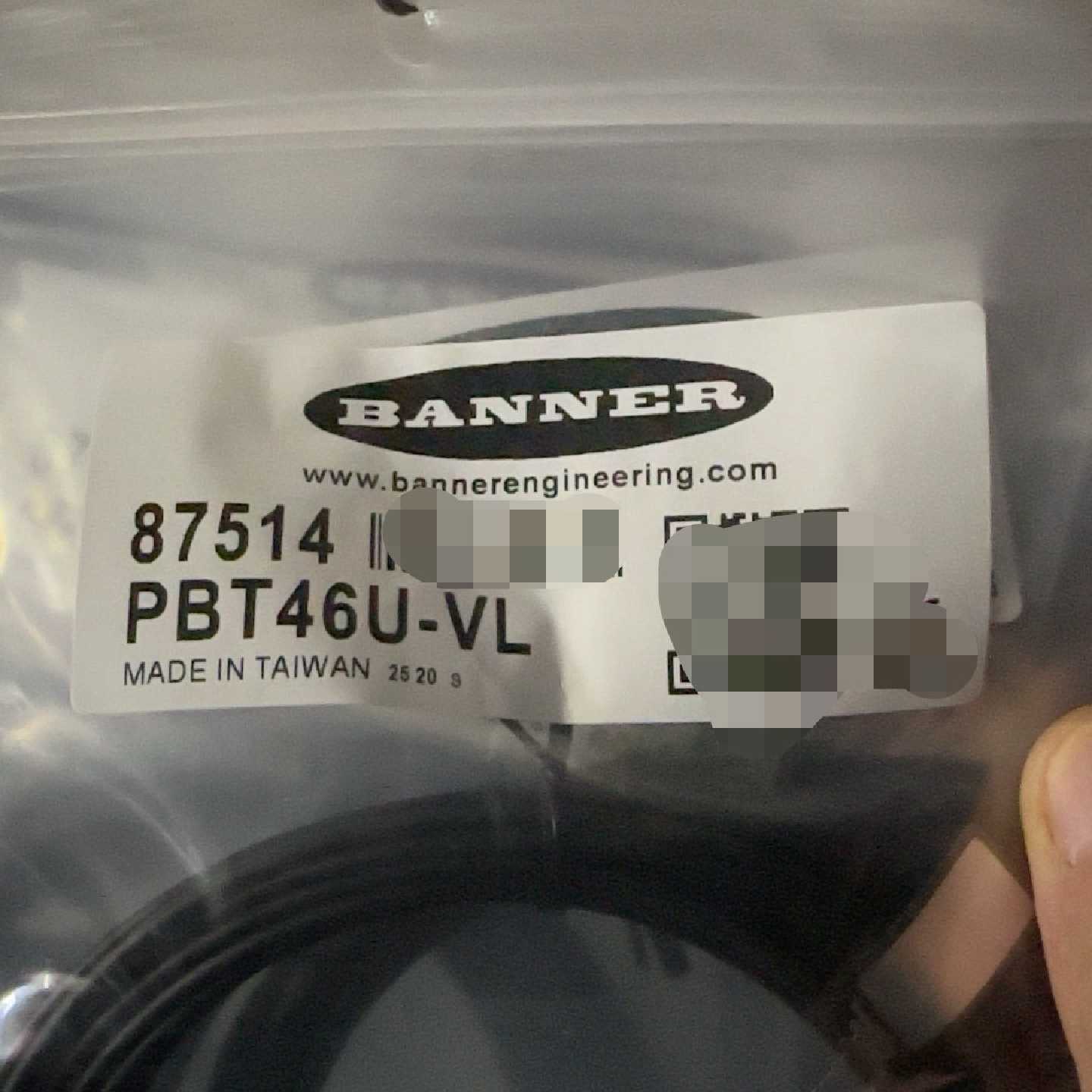 BANNER邦纳光纤传感器PBT46U-VL订货号87514