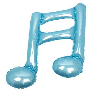 音符气球铝膜十六分八分音符气球生日会音乐会场舞台party布置
