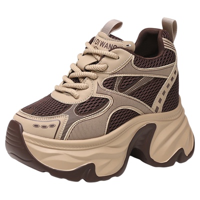 内增高13cm厚底老爹鞋女显脚小