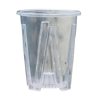 水苔蝴蝶兰专用花盆透明青山盆控根透气热植兰花花盆塑料盆栽家用